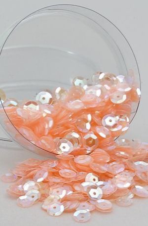 26-007 barack, átlátszó flitter nagy 10mm 500 gr